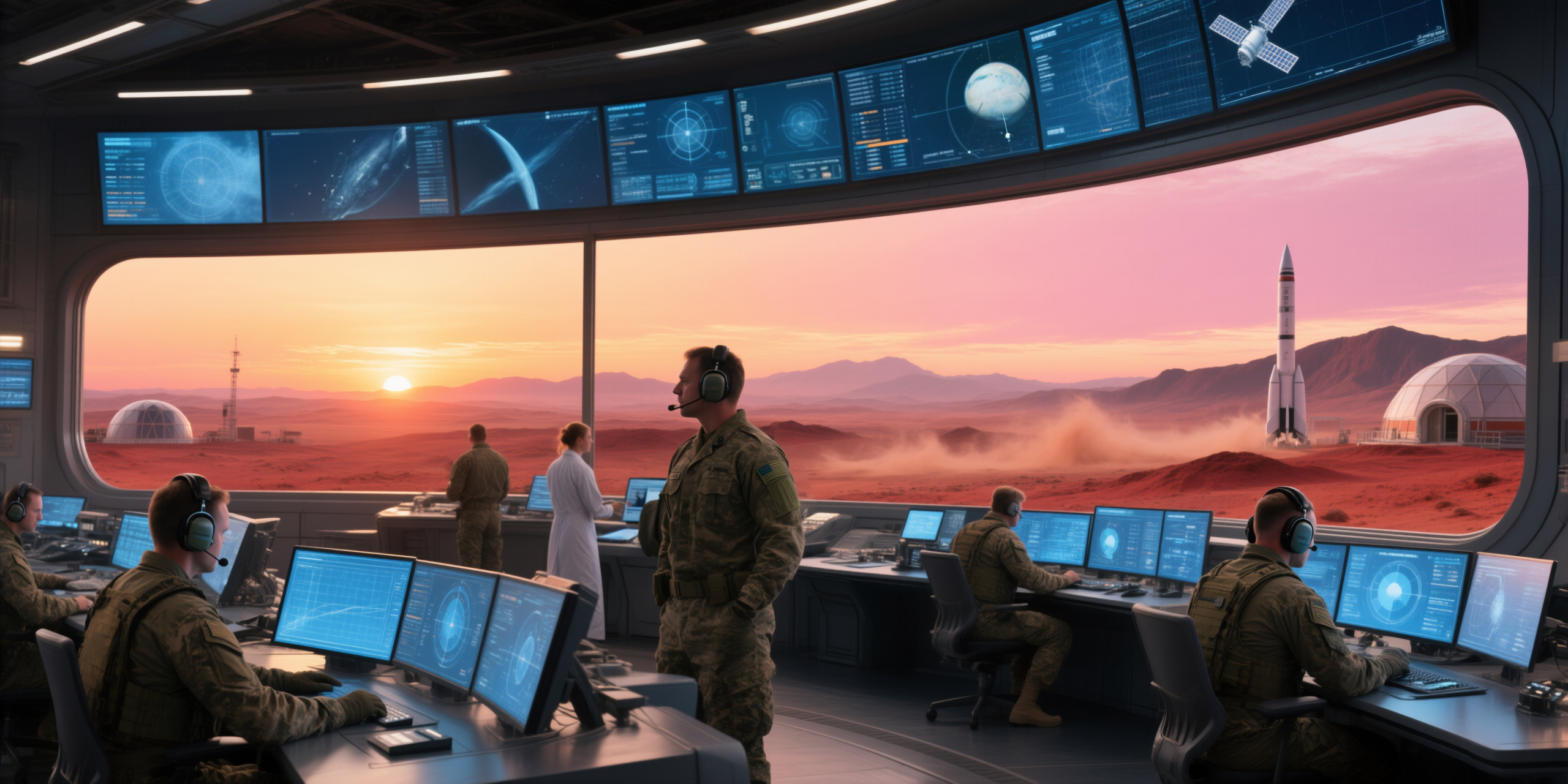 Mars base command center